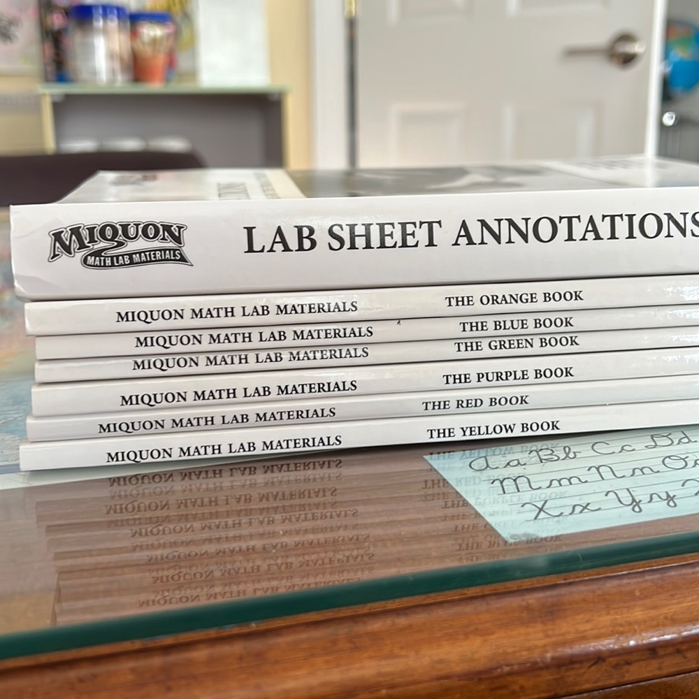 Miquon math set of 6 plus annotations